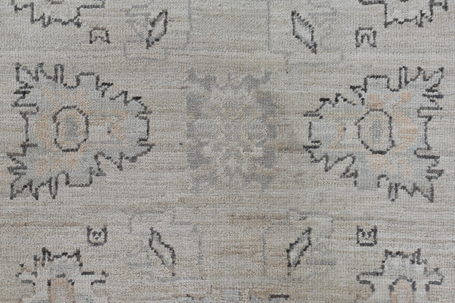 3x4 Ivory Afghan Oushak Rug โ Hand-Knotted Wool Area Rug โ Neutral Boho Turkish Style Carpet โ Vegdyes โ Farmhouse Decor Accent Rug