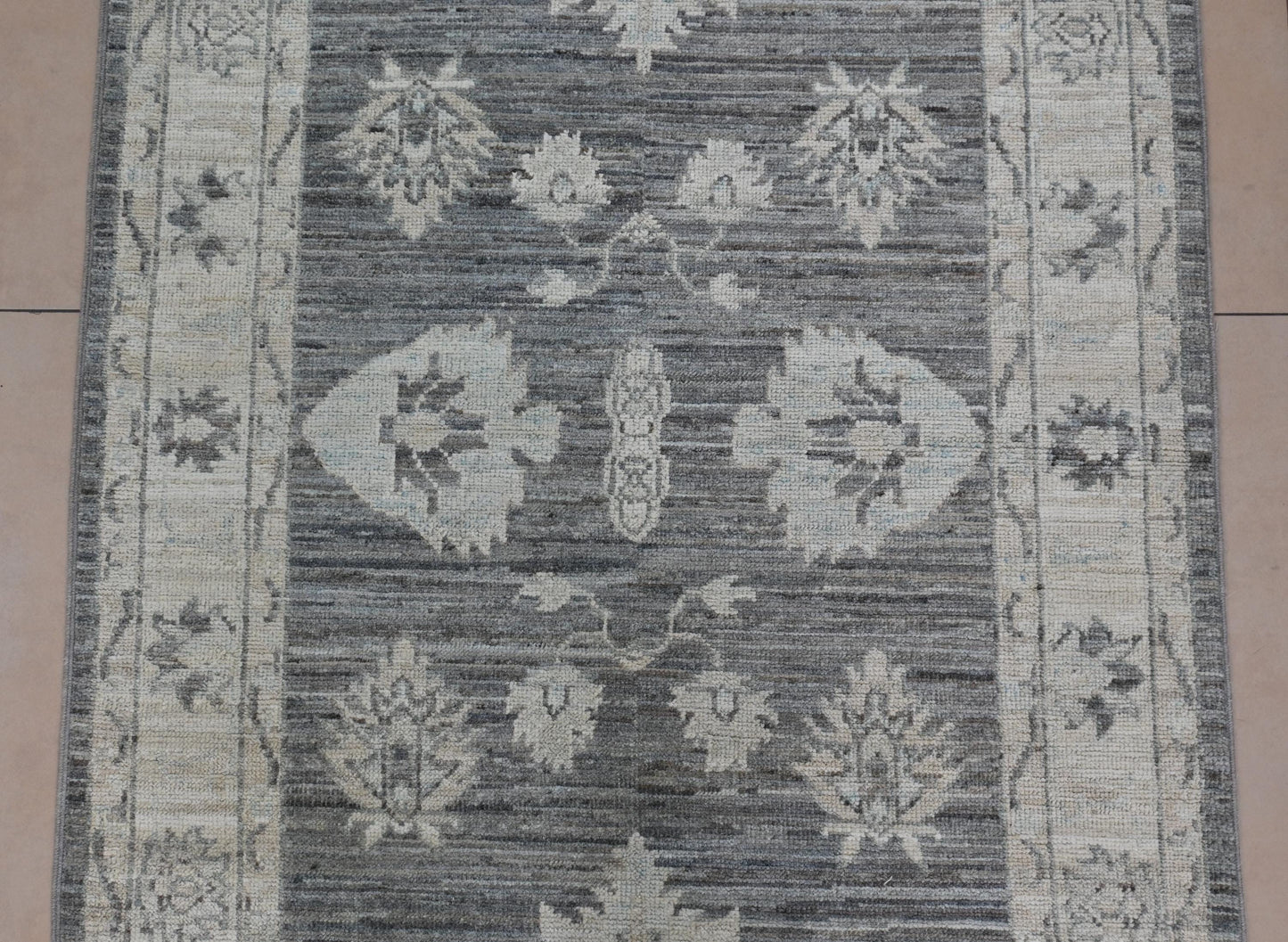 3X12 Afghan Natural Brown Runner Rug โ Hand Knotted Wool Hallway Rug โ Vintage Style Oushak Oriental Carpet โ Vegdyes Wool Rug