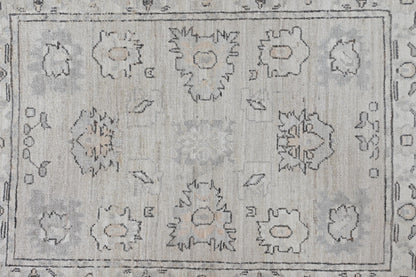 3x4 Ivory Afghan Oushak Rug – Hand-Knotted Wool Area Rug – Neutral Boho Turkish Style Carpet – Vegdyes – Farmhouse Decor Accent Rug