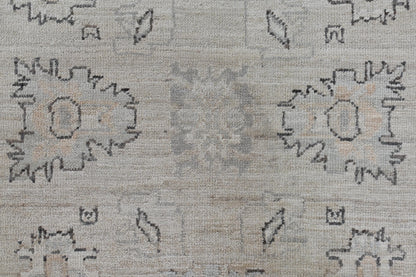 3x4 Ivory Afghan Oushak Rug – Hand-Knotted Wool Area Rug – Neutral Boho Turkish Style Carpet – Vegdyes – Farmhouse Decor Accent Rug