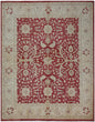 8x10 Red and Beige Afghan Oriental Area Rug – Hand-Knotted Wool Persian Style Carpet – Traditional Floral Ziegler Rug – Free Shipping