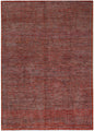 6x9 Red Greek Key Rug – Red Wool Area Carpet – Modern Geometric Gabbeh–Boho Veg Dye Oriental Rug for Living Room, Bedroom or Office 5'9x8'8"