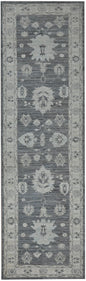 3X12 Afghan Natural Brown Runner Rug – Hand Knotted  Wool Hallway Rug – Vintage Style Oushak Oriental Carpet – Vegdyes Wool Rug