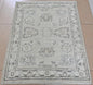 3x4 Ivory Afghan Oushak Rug – Hand-Knotted Wool Area Rug – Neutral Boho Turkish Style Carpet – Vegdyes – Farmhouse Decor Accent Rug
