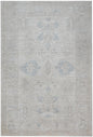 3x5 Handmade Afghan Oushak Rug – Light Beige & Blue Wool Area Rug | Vintage Turkish Style Carpet | Neutral Boho Entryway Rug | Muted Rug